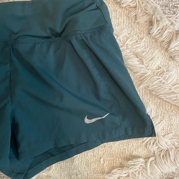 Teal Nike Dri-Fit Running Shorts - Picture 3 of 6